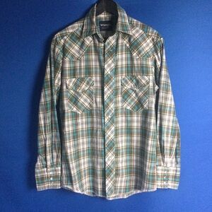 Wrangler Western shirt Small Button Up Pearl Snap